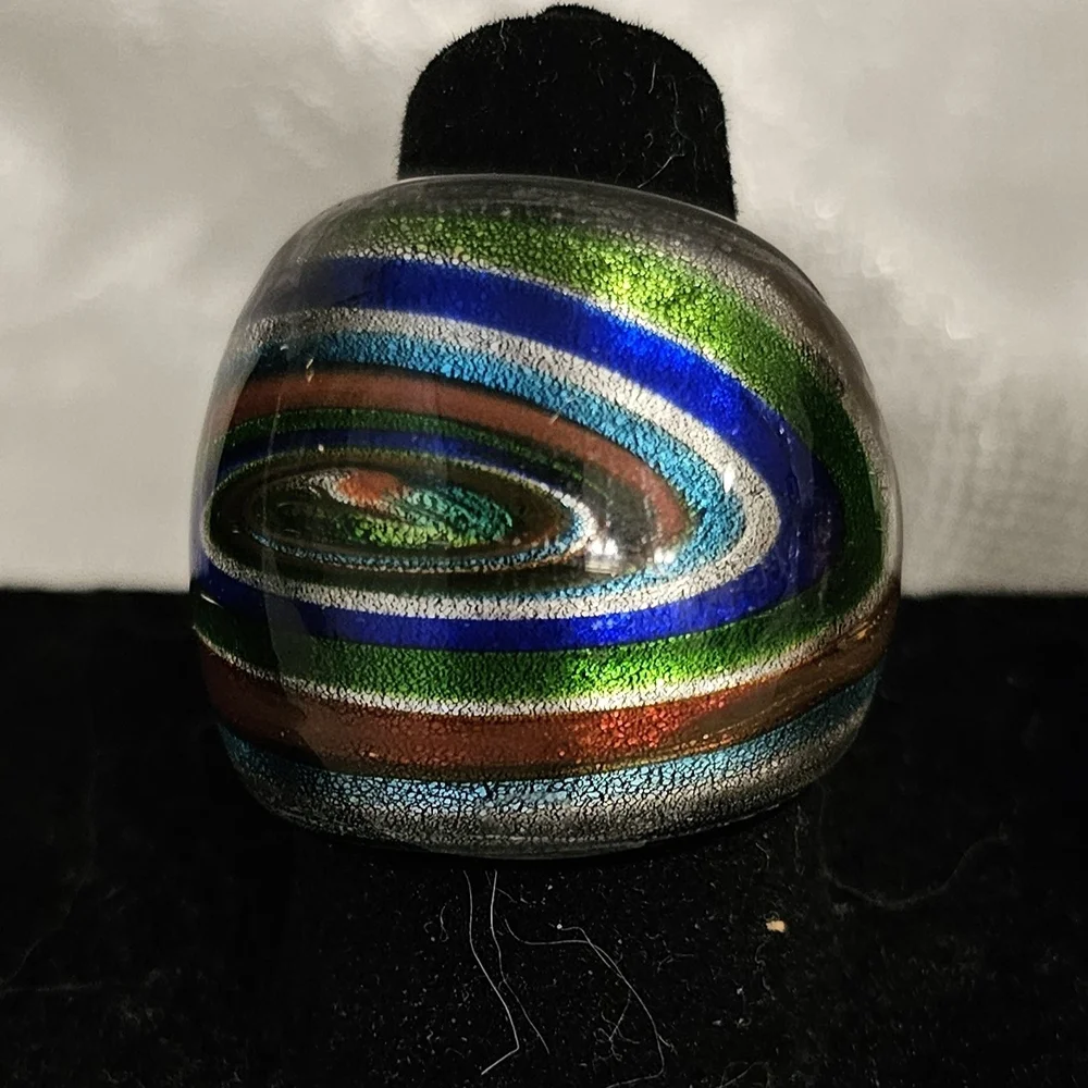 Colorful Glass Look Rings Set - Picture 6 of 12